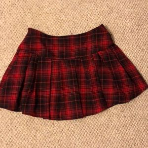 plaid skirt